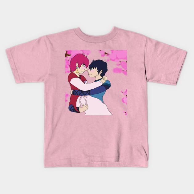 Yona and Hak Kids T-Shirt by AnubisSet